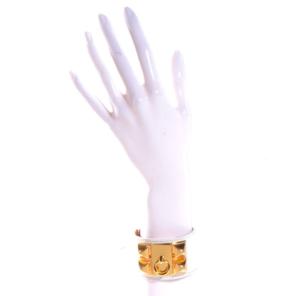 Hermes Epsom Collier de Chien CDC Bracelet White Large 2 of 7