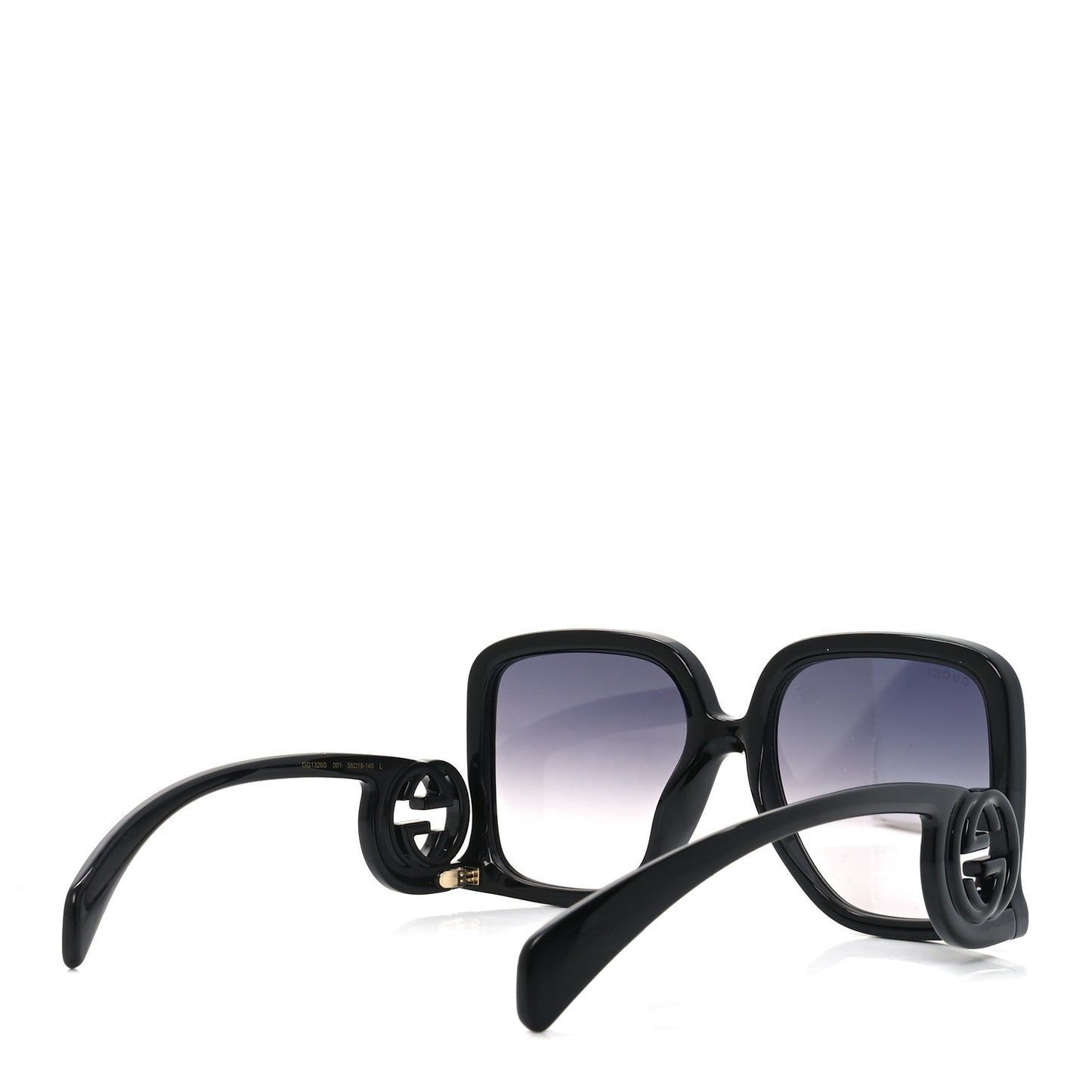 Acetate Rectangle Frame Sunglasses GG1326S Black