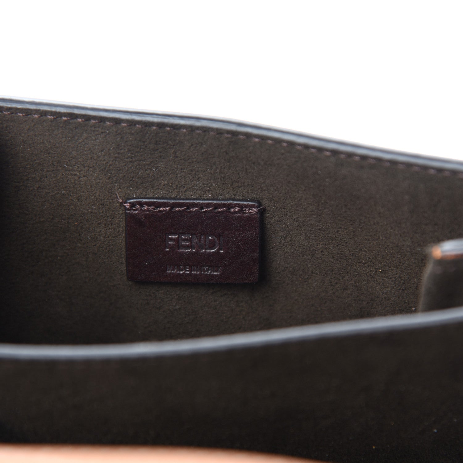 Fendi Vitello King Karligraphy Crossbody Bag Cuoio 8 of 10