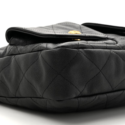 Chanel Caviar Quilted Supple Twins Hobo Bag Black 10 of 10