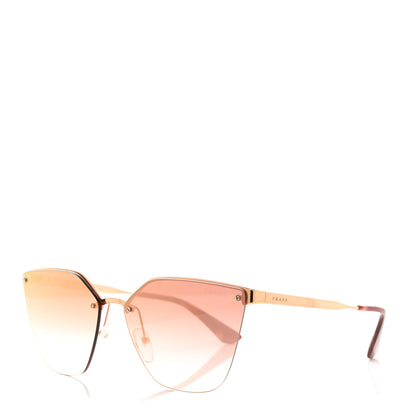 Prada Cinema Cat Eye Sunglasses SPR 68T Pink Gold 1 of 8