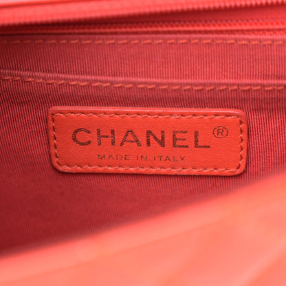 Chanel Patent Calfskin Quilted Valentine Charms Medium Single Flap Red 6 of 12