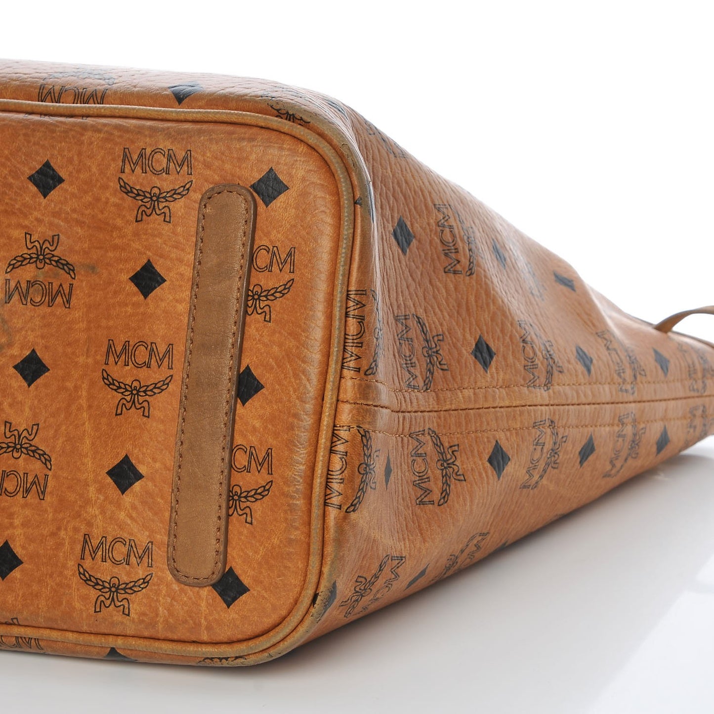Visetos Medium Reversible Shopping Tote Cognac