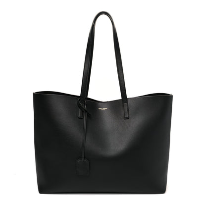 Saint Laurent Calfskin Large Shopping Tote Black 3 of 9