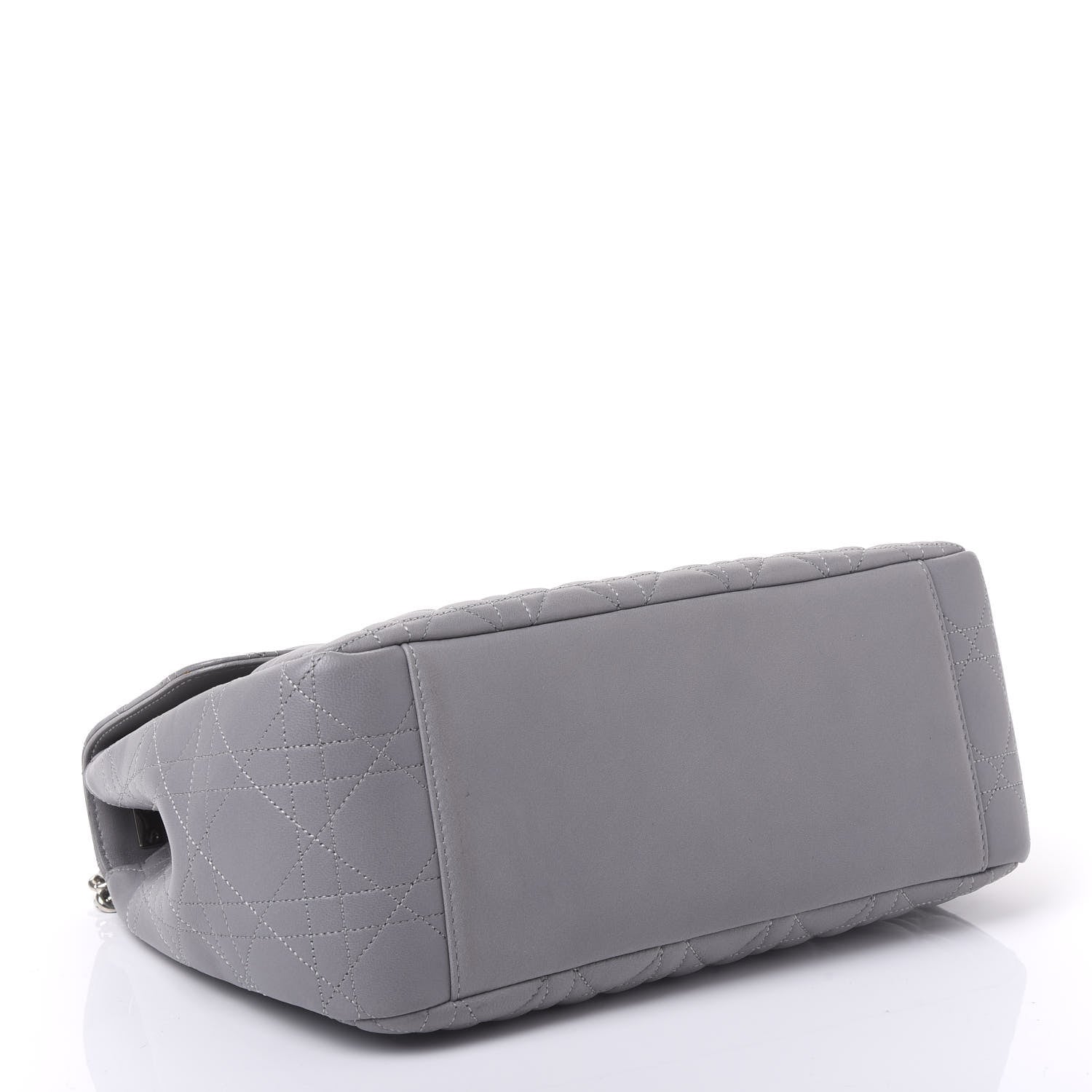 Christian Dior Lambskin Cannage Large Miss Dior Flap Grey 3 of 8