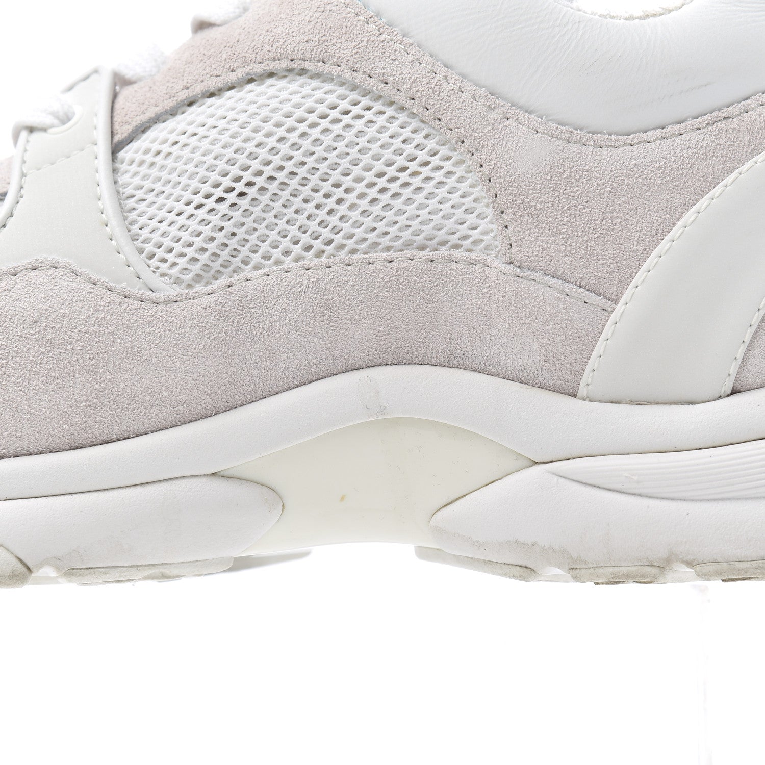 Chanel Suede Calfskin CC Sneakers 38.5 Pink White 19 of 29