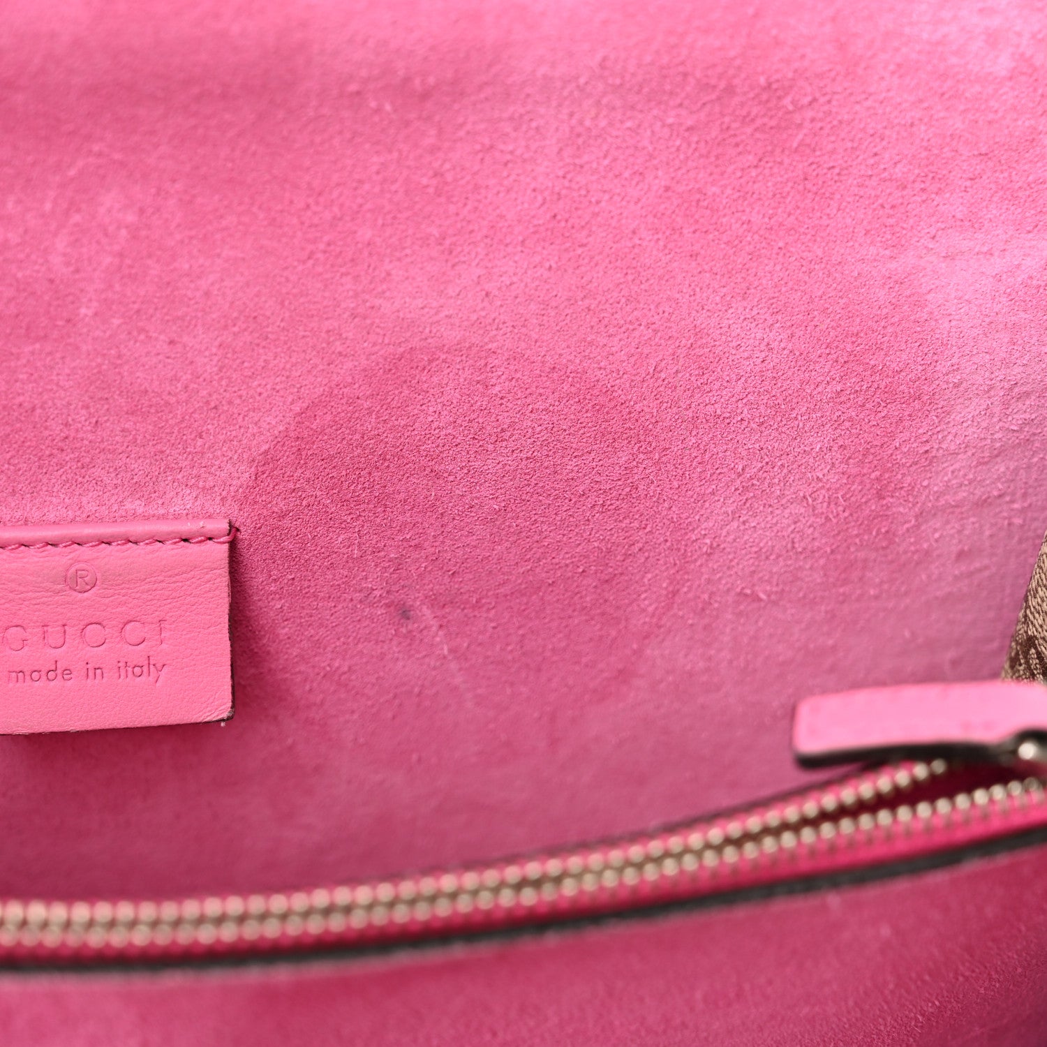Gucci GG Supreme Monogram Small Dionysus Shoulder Bag Pink 11 of 14