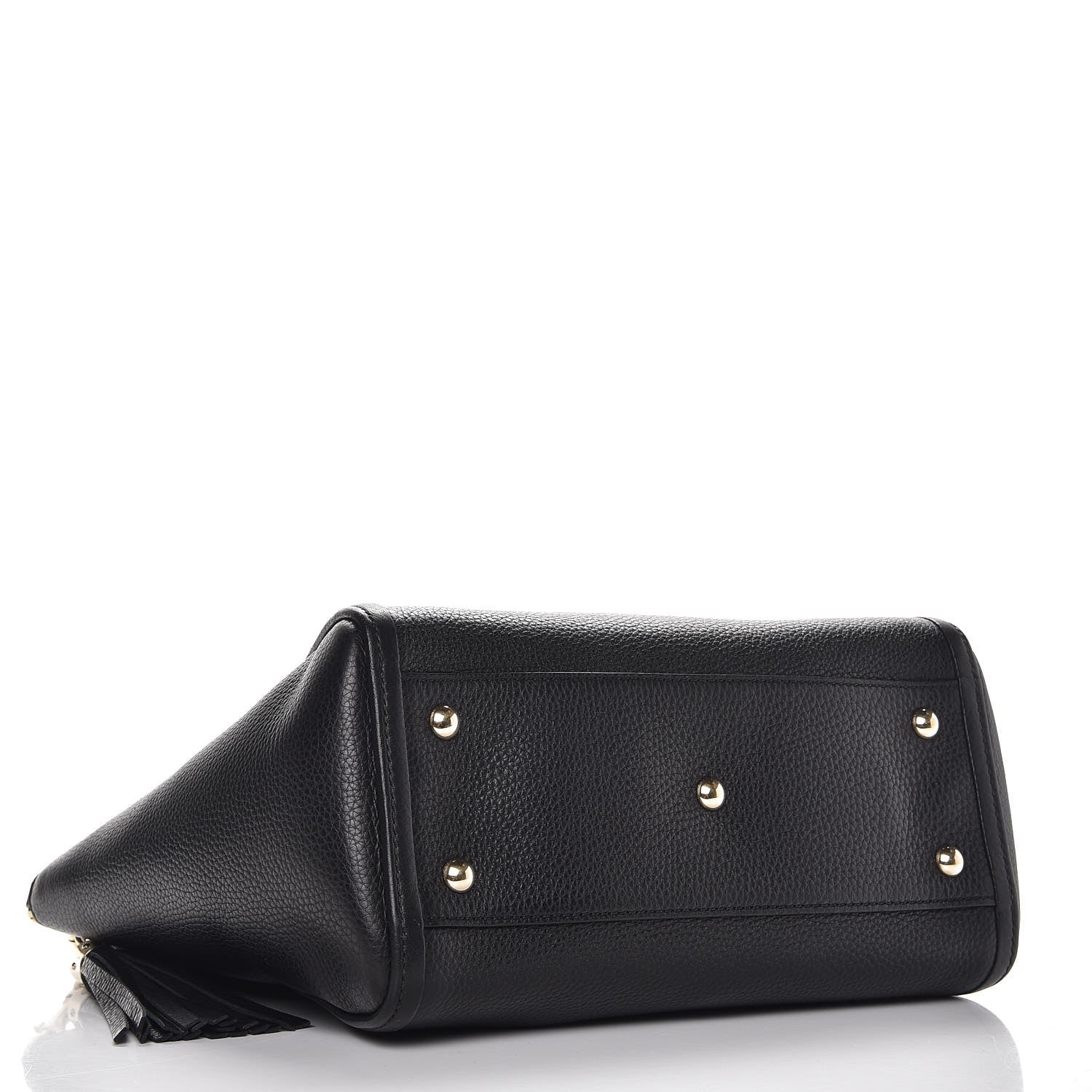 Gucci Pebbled Calfskin Small Soho Top Handle Bag Black 4 of 8