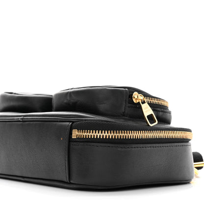 Louis Vuitton Calfskin Monogram Embossed Utility Crossbody Black 8 of 12