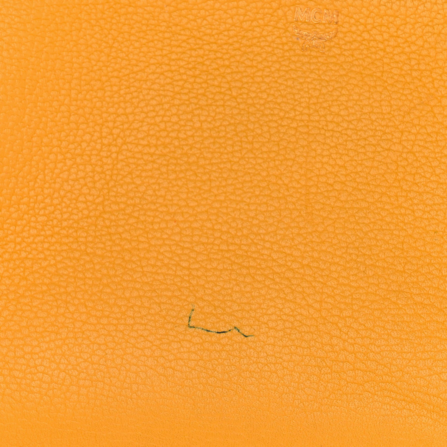 MCM Grained Calfskin Milla Double Crossbody Bag Golden Mango 13 of 14