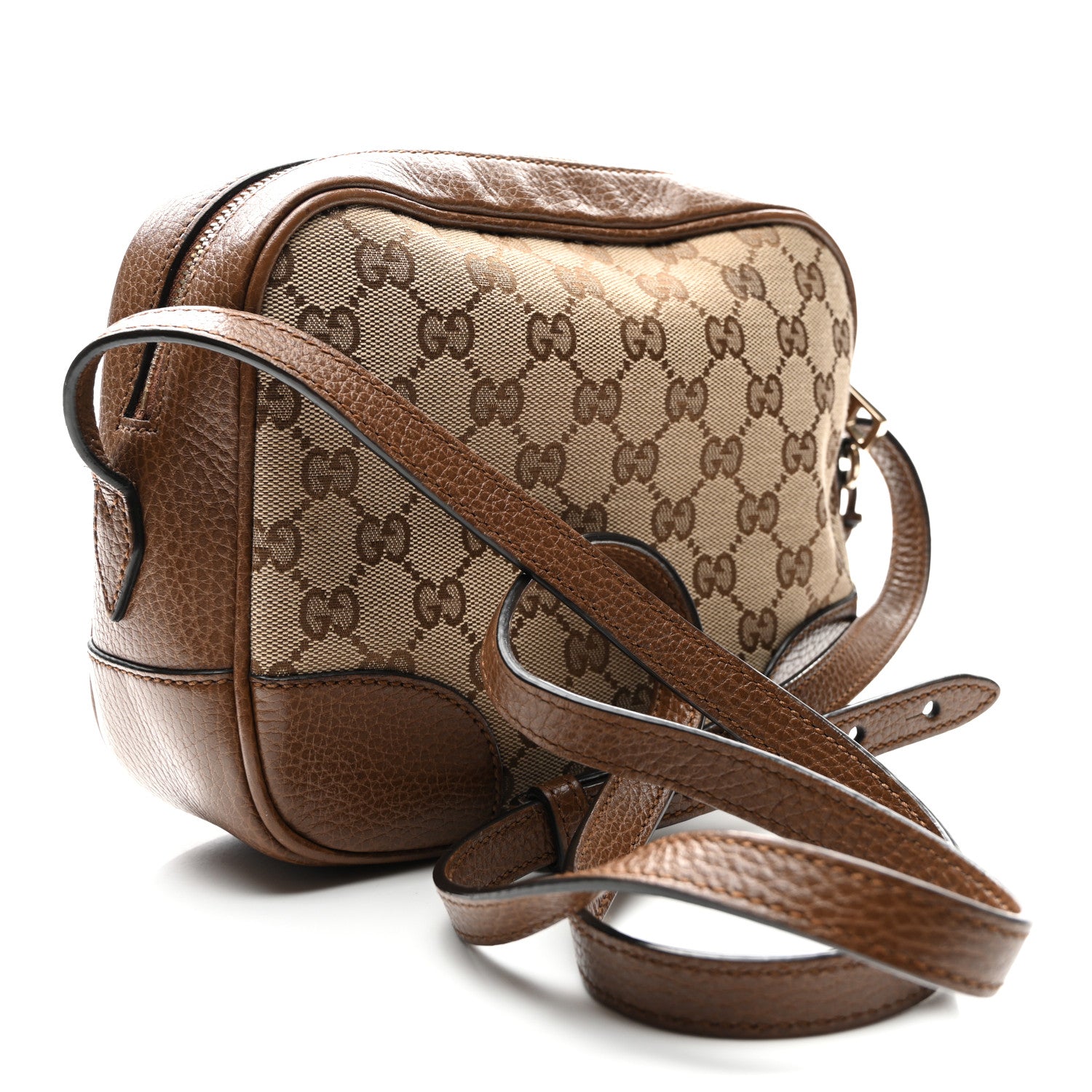 Gucci Monogram Mini Bree Messenger Bag Beige Tabacco 3 of 11