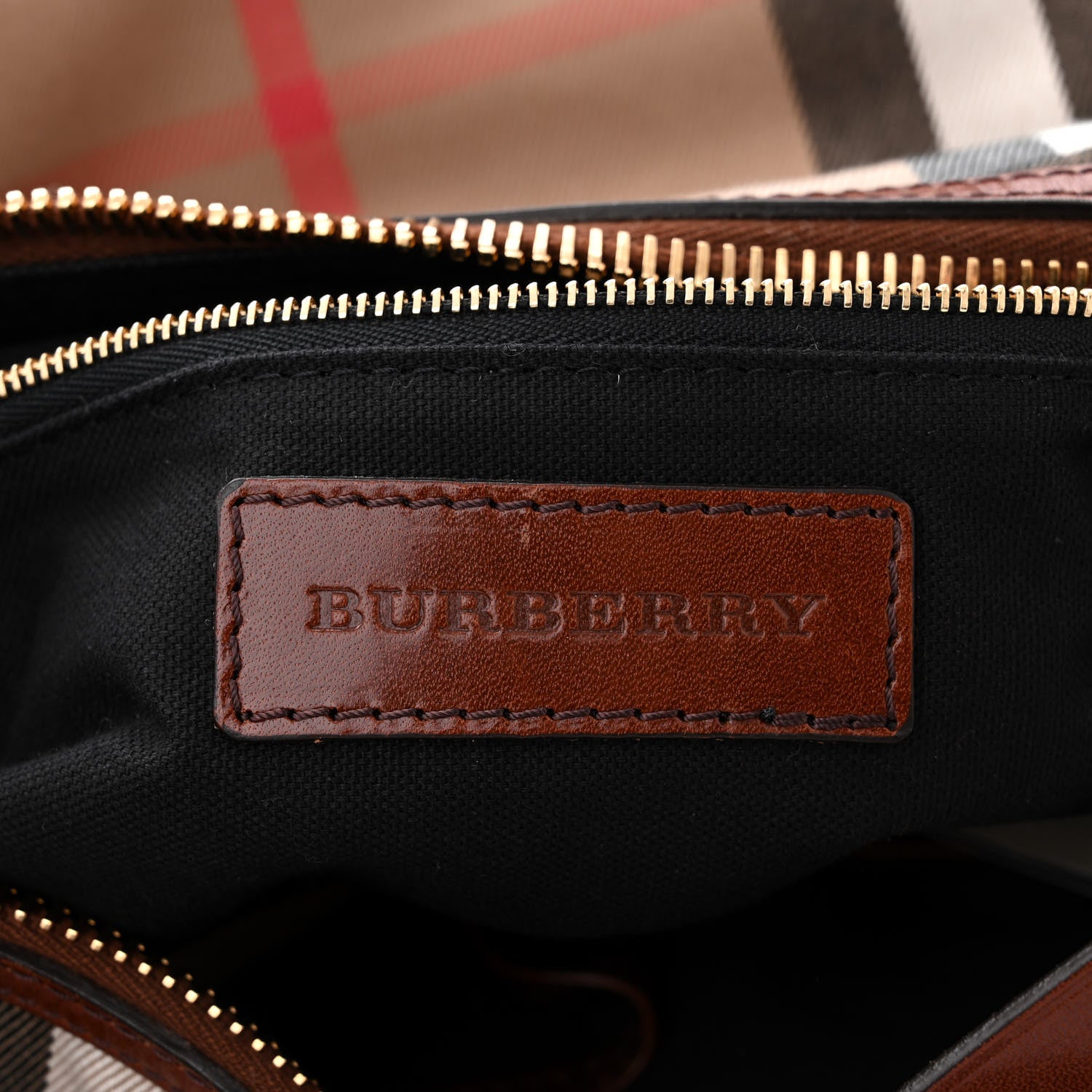 Burberry House Check Bridle Calfskin Small Ledbury Hobo Dark Tan 6 of 12