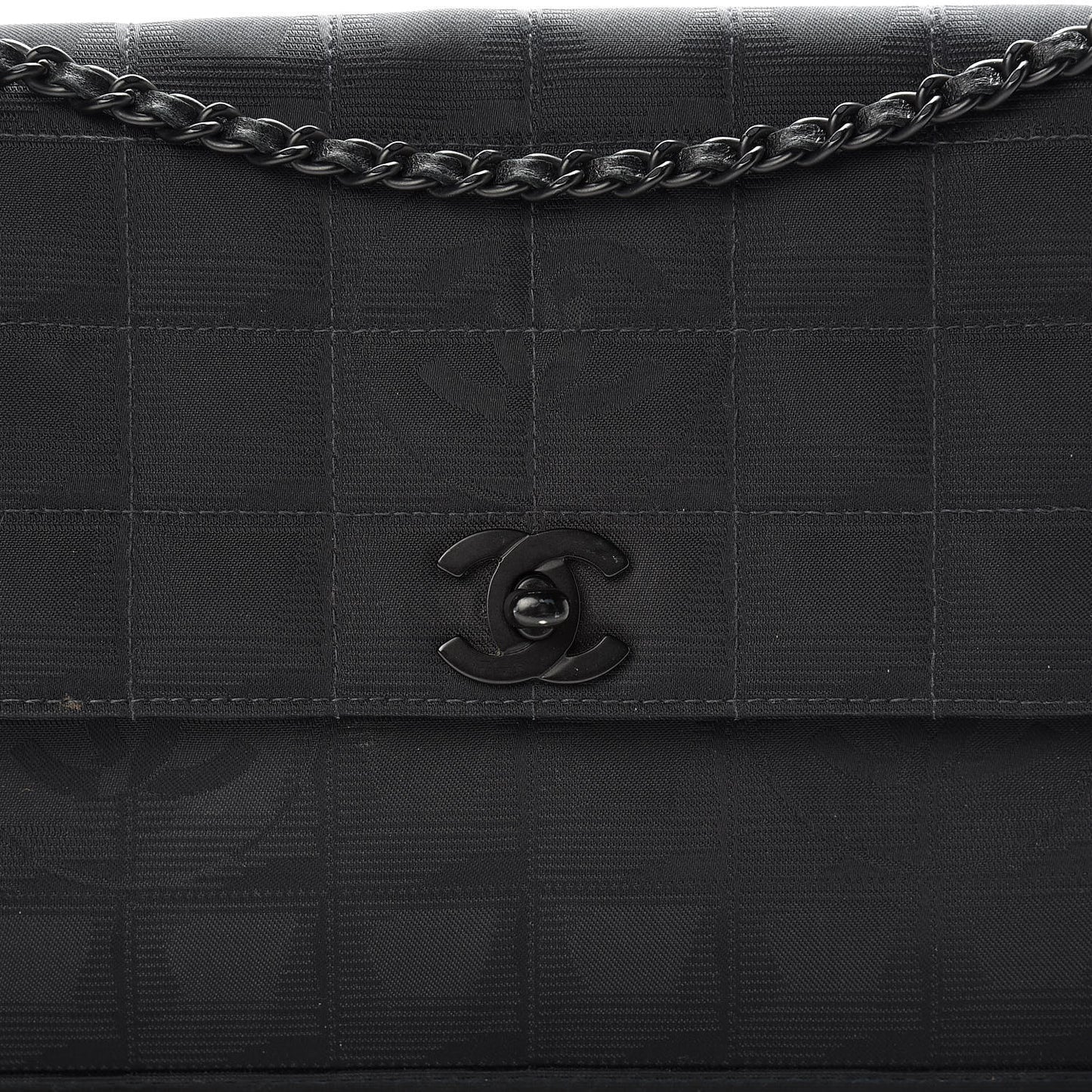 Nylon Medium Travel Accordion Flap Black