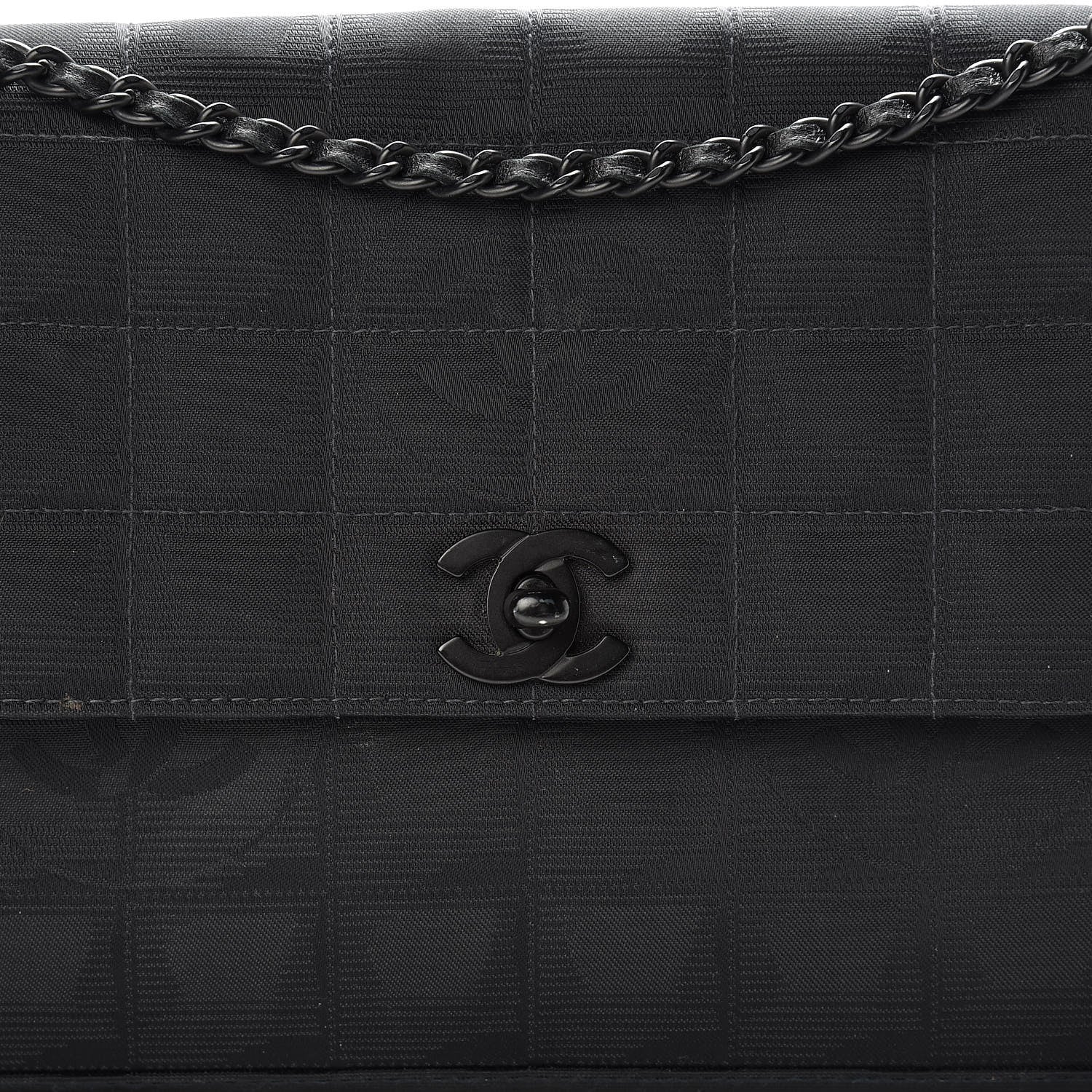 Chanel Nylon Medium Travel Accordion Flap Black 8 of 18