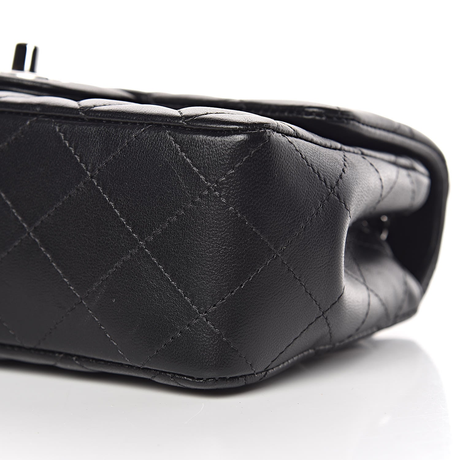 Chanel Lambskin Quilted Mini Rectangular Flap Black 9 of 9