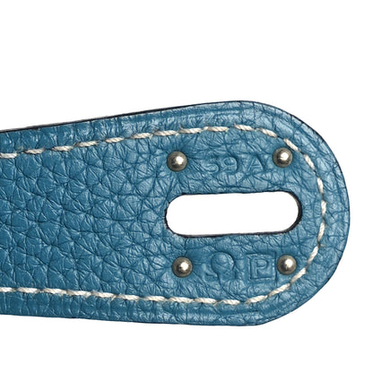 Hermes Taurillon Clemence Lindy 30 Bleu Jean 7 of 9