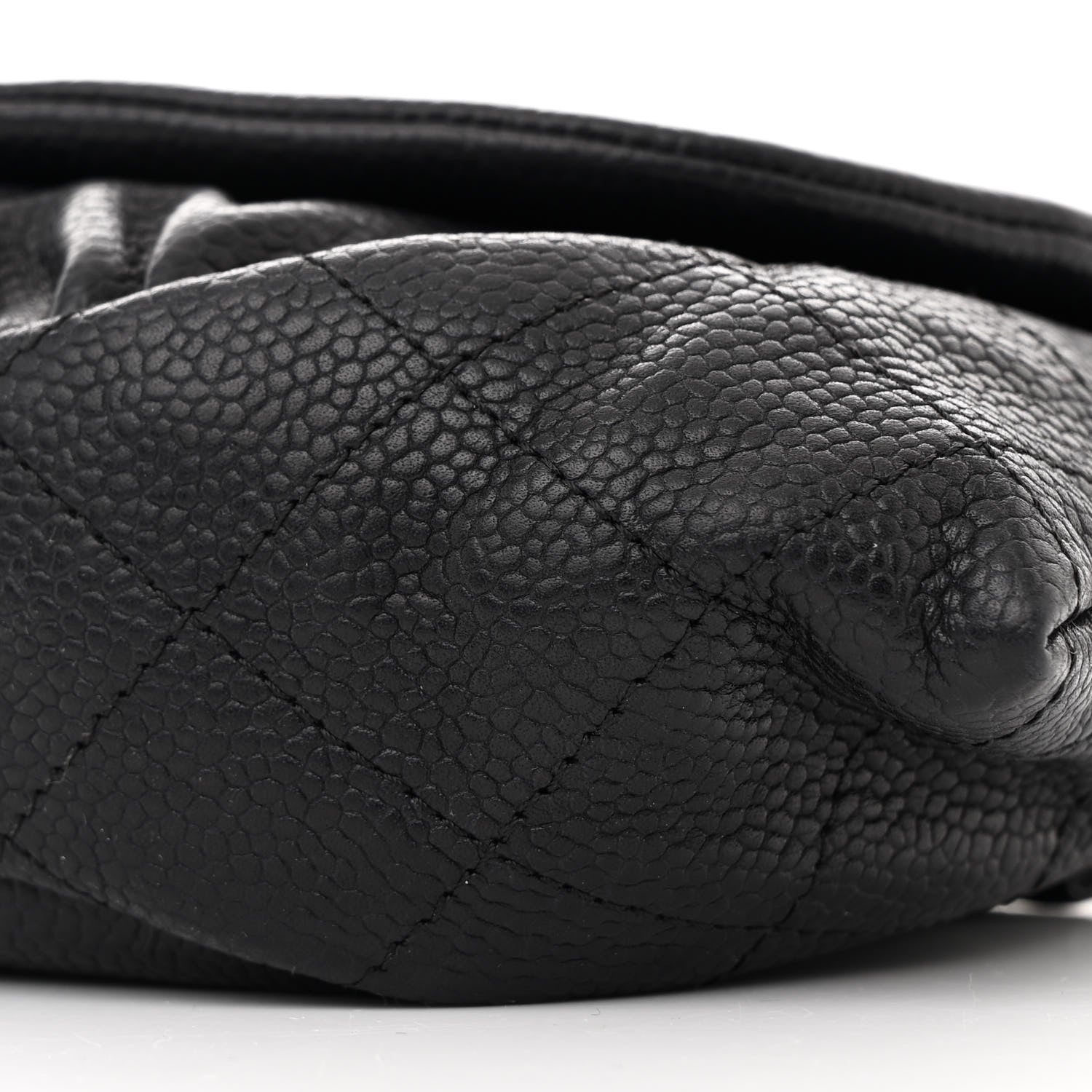 Chanel Caviar Half Moon Wallet On Chain WOC Black 11 of 12