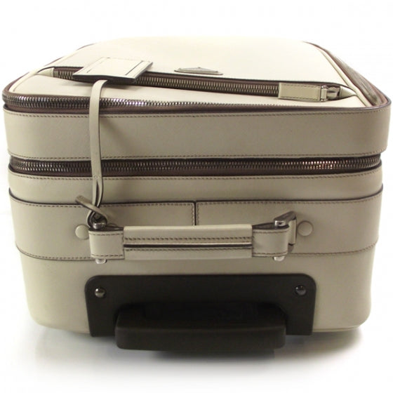 Prada Saffiano Rolling Suitcase Ivory 5 of 13