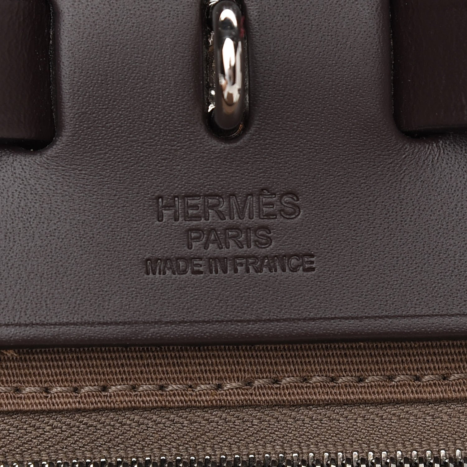 Hermes Vache Hunter Toile Herbag Zip 31 PM Etoupe Ebene 6 of 10