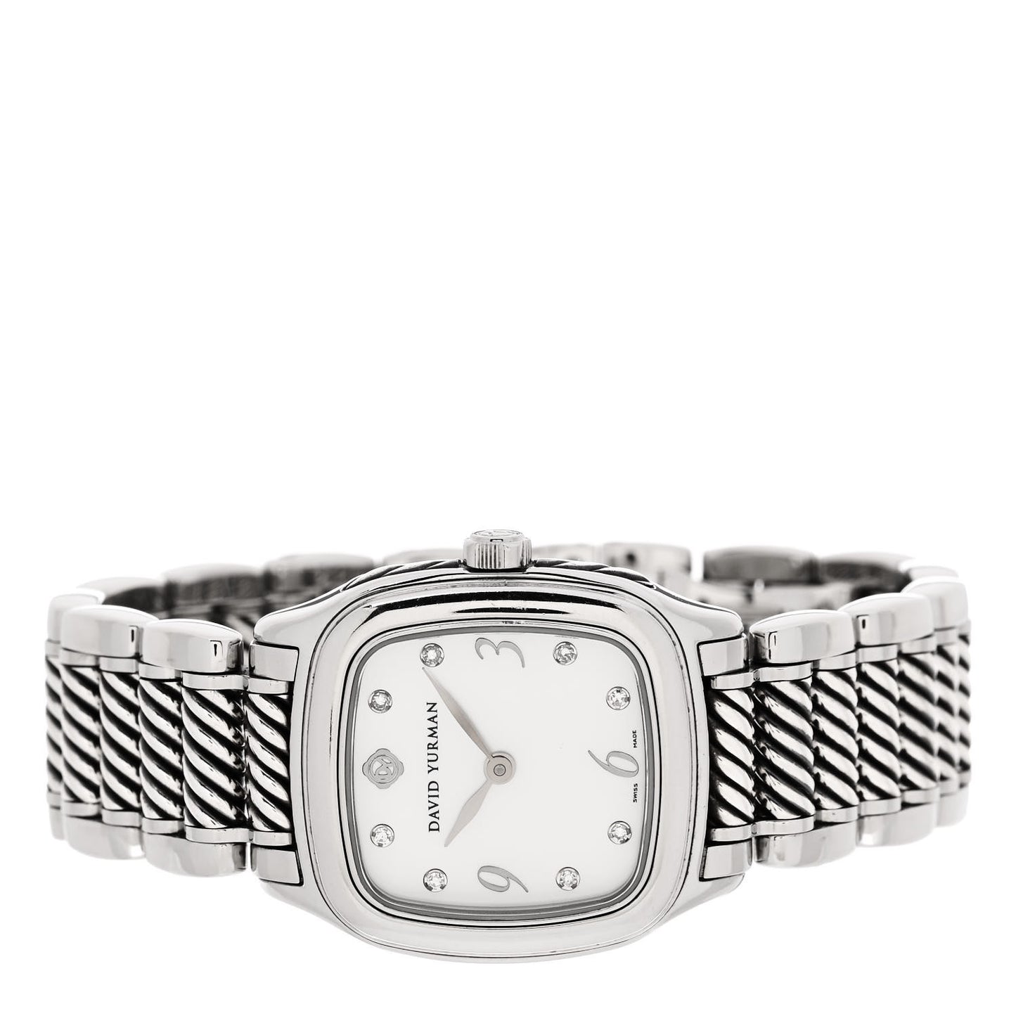 Stainless Steel Diamond Mother of Pearl 25mm Thoroughbred Quartz Watch