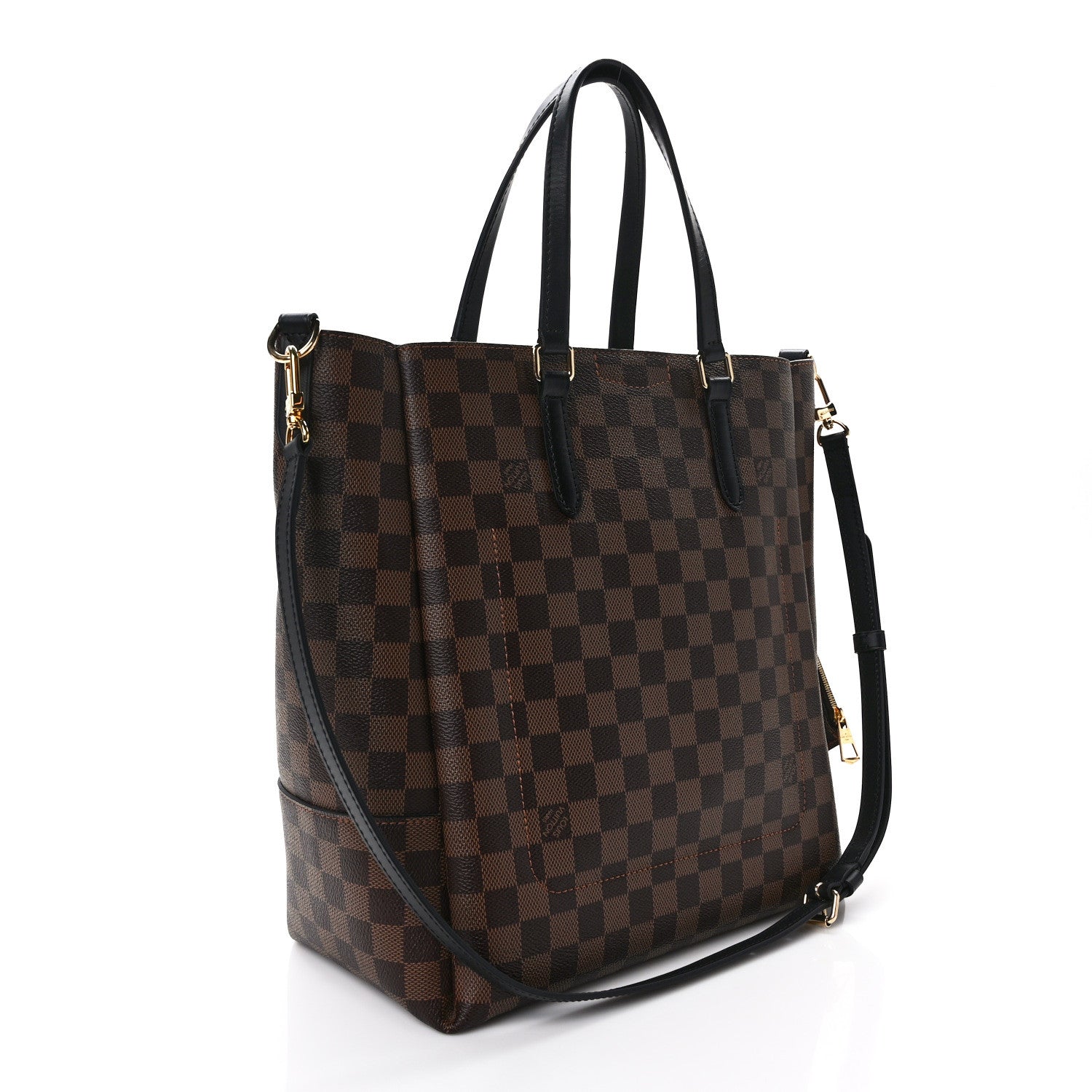 Louis Vuitton Damier Ebene Belmont MM Black 3 of 14