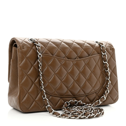 Chanel Caviar Quilted Medium Double Flap Brown 2 of 10