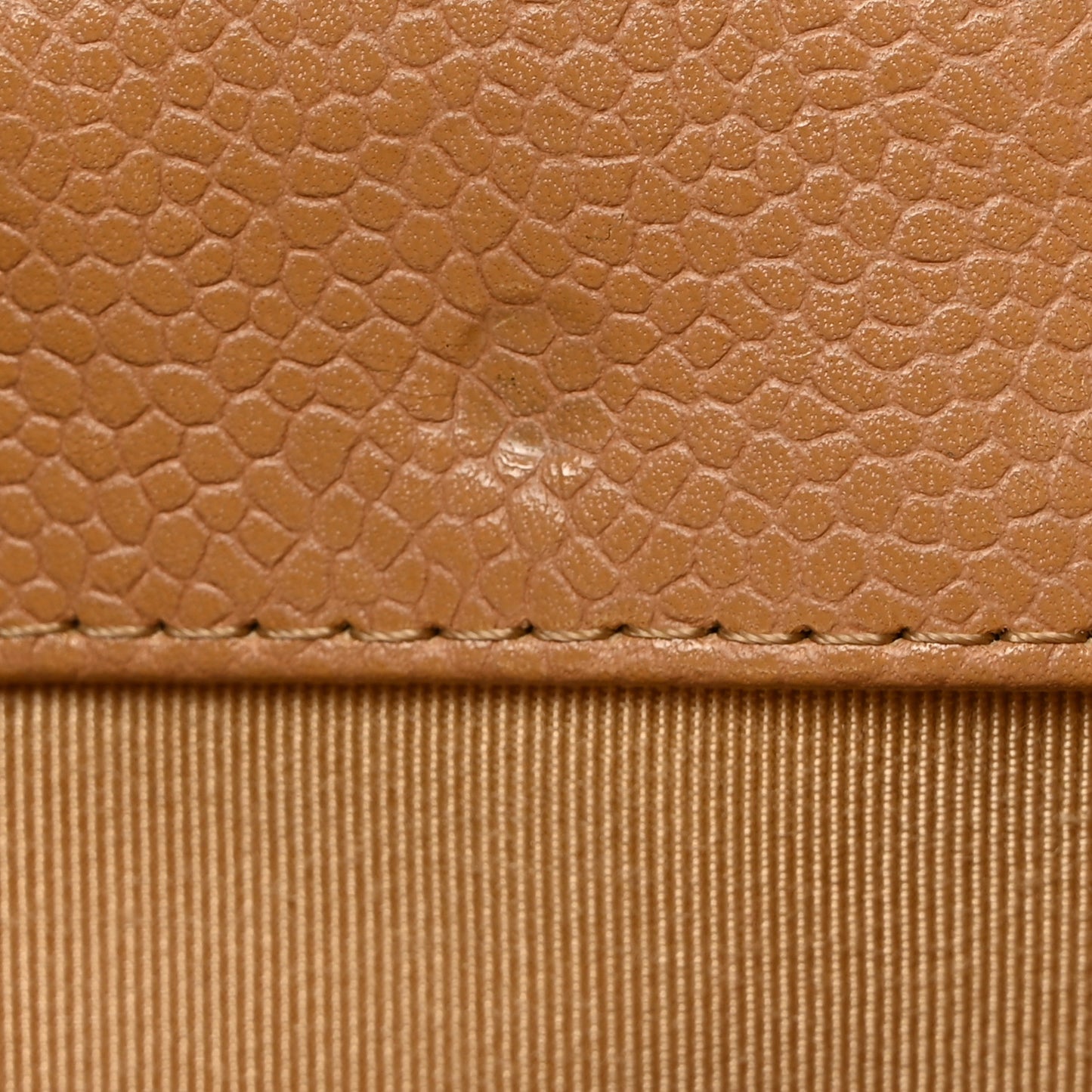 Caviar Quilted Petit Shopping Tote PST Dark Beige