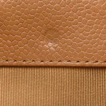 Chanel Caviar Quilted Petit Shopping Tote PST Dark Beige 12 of 14