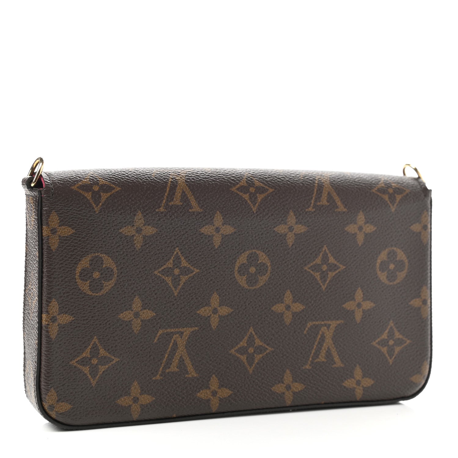 Louis Vuitton Monogram Pochette Felicie Chain Wallet Fuchsia 3 of 9