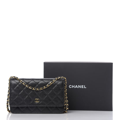 Chanel Caviar Quilted Wallet On Chain WOC Black 11 of 11