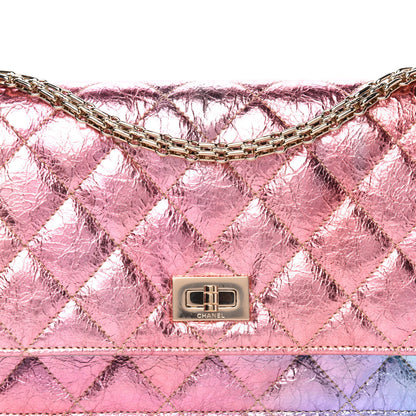 Chanel Metallic Goatskin Quilted 2.55 Reissue Wallet on Chain WOC Multicolor 11 of 12
