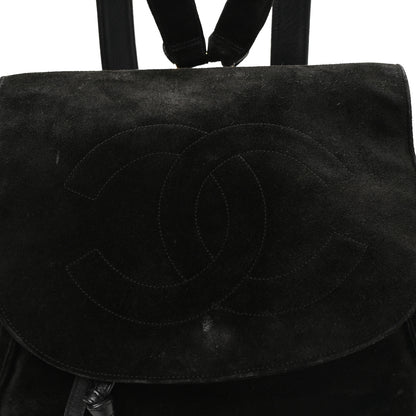 Chanel Suede CC Drawstring Backpack Black 8 of 11