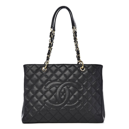 Chanel Caviar Quilted Grand Shopping Tote GST Black 1 of 11