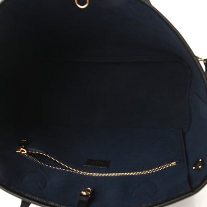 Louis Vuitton Empreinte Monogram Giant Neverfull MM Black 5 of 10