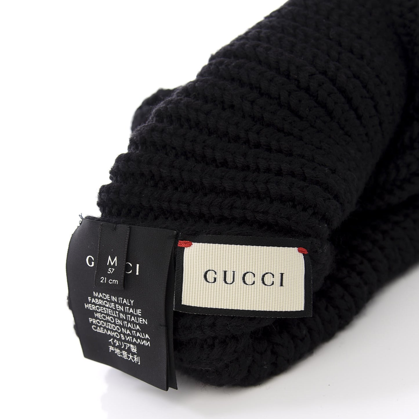 X SEGA Wool Crystal Guccy Beanie Hat M Black