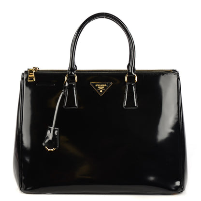 Prada Spazzolato Large Double Zip Tote Black 11 of 20