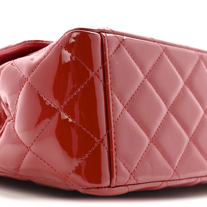 Chanel Patent Quilted Maxi Double Flap Red 9 of 13