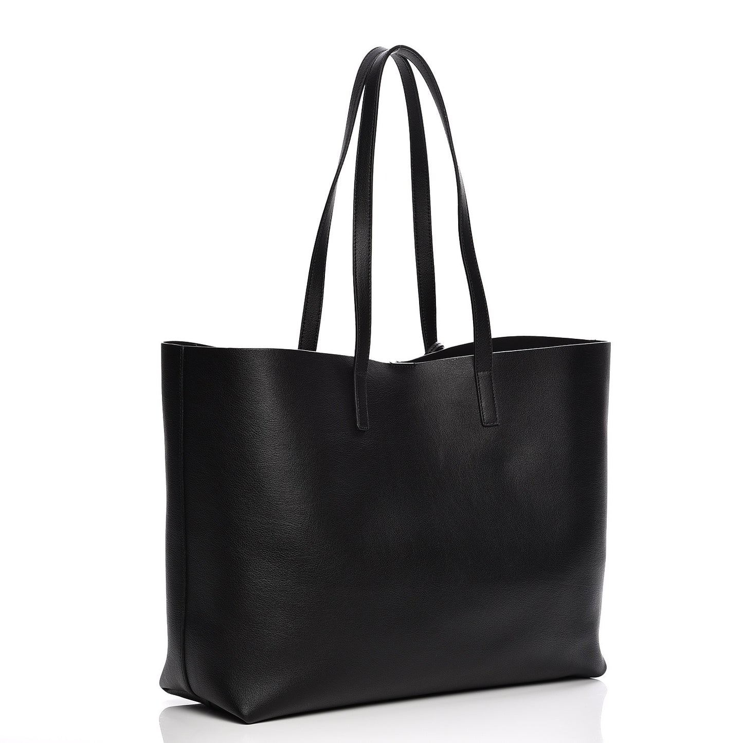 Calfskin Large Shopping Tote Black