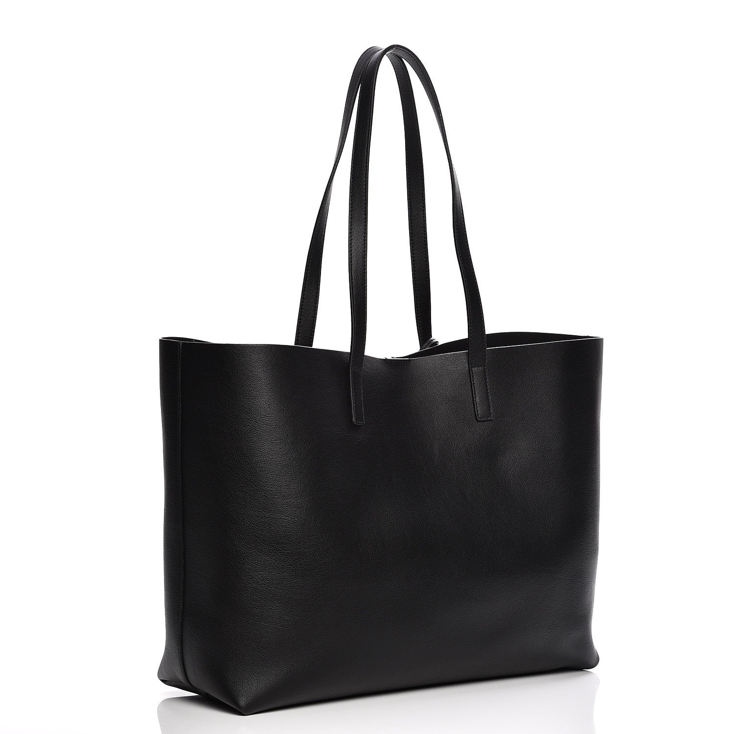 Saint Laurent Calfskin Large Shopping Tote Black 4 of 8