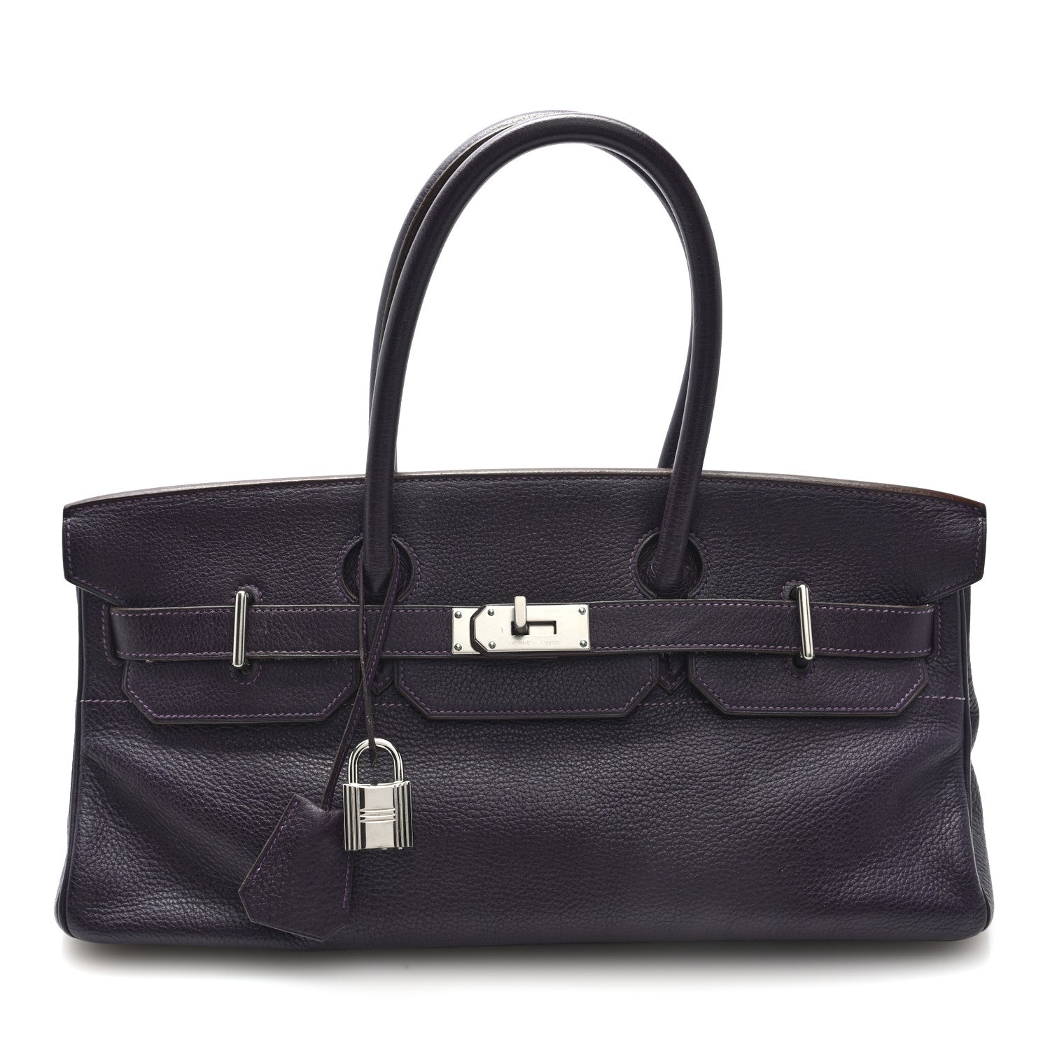 Hermes Taurillon Clemence JPG Birkin 42 Raisin 1 of 10