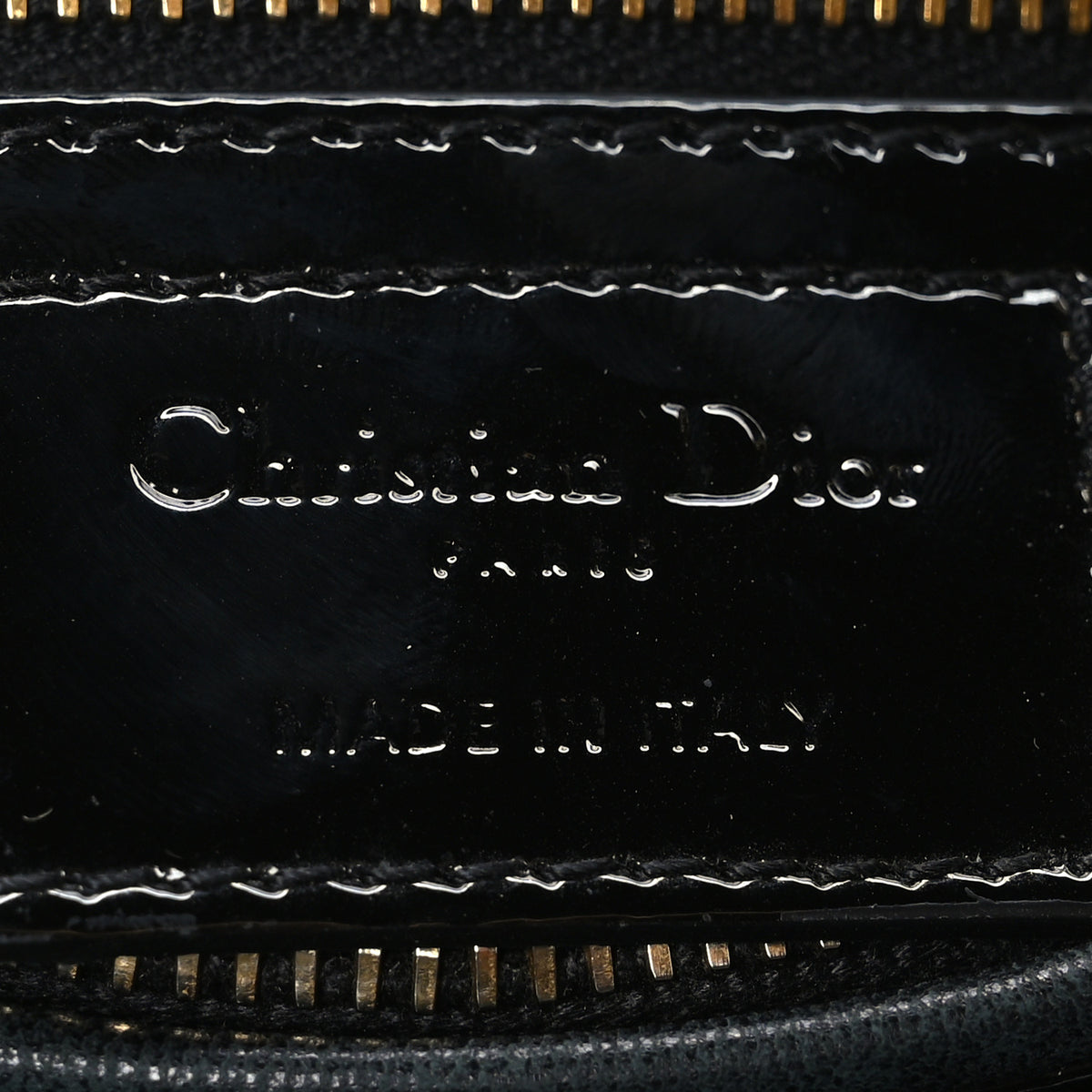Christian Dior Patent Cannage Large Lady Dior Black 6 of 11