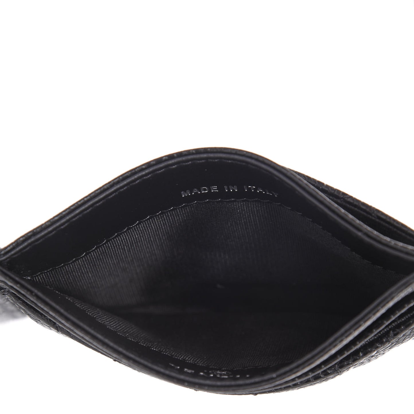 Caviar Quilted Incognito Card Holder Black