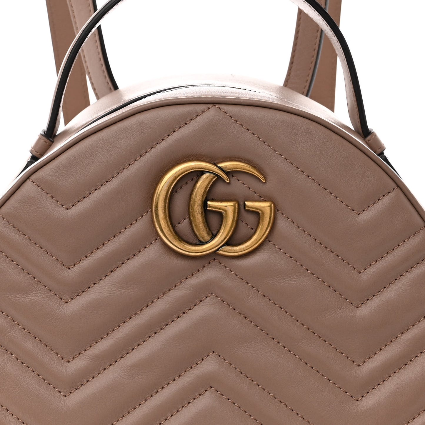 Calfskin Matelasse GG Marmont Backpack Porcelain Rose