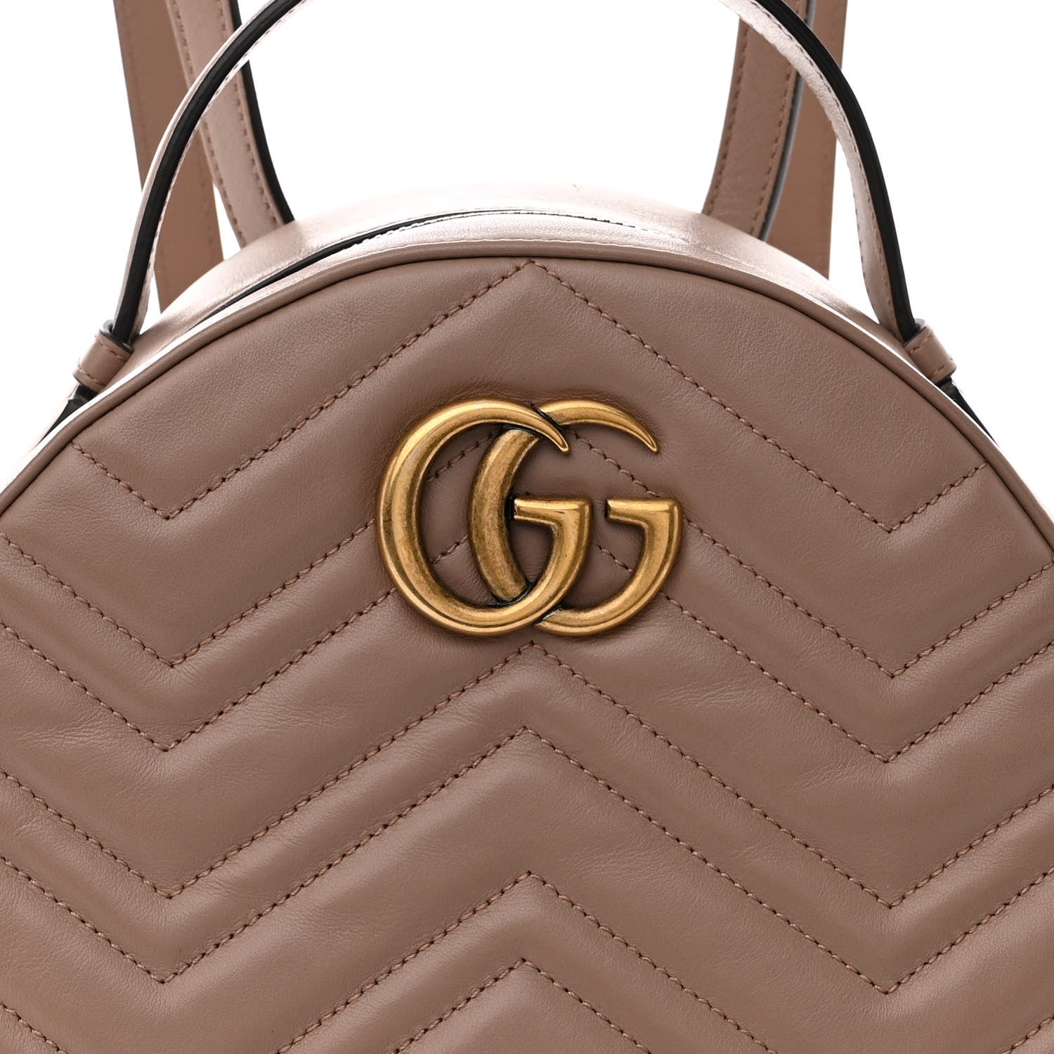 Gucci Calfskin Matelasse GG Marmont Backpack Porcelain Rose 9 of 13