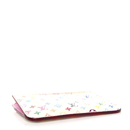 Louis Vuitton Monogram Multicolor Key Pouch White Litchi 4 of 7