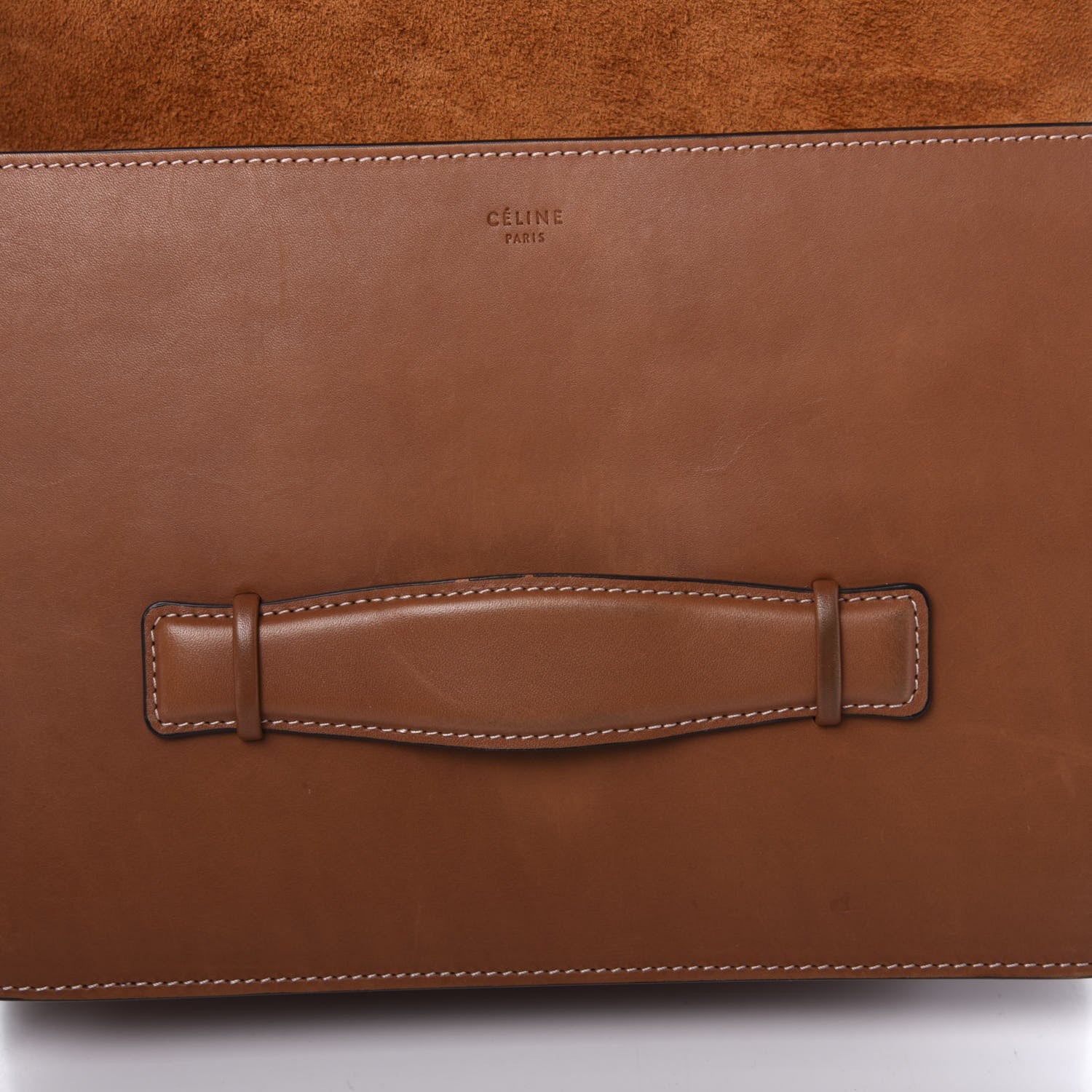 Celine Natural Calfskin Medium Symmetrical Bag Tan 10 of 15
