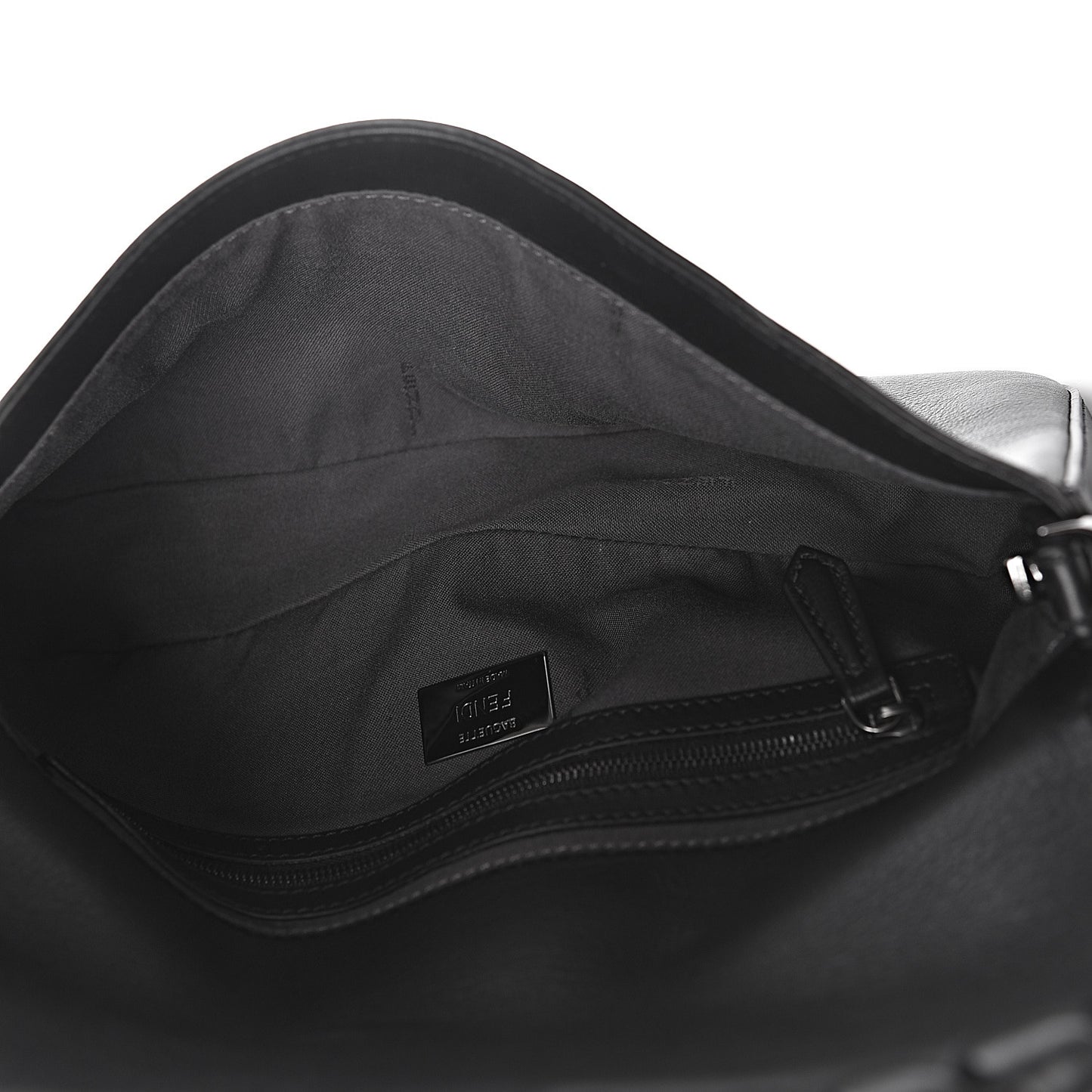 Vitello Dolce Lace Up Baguette Black