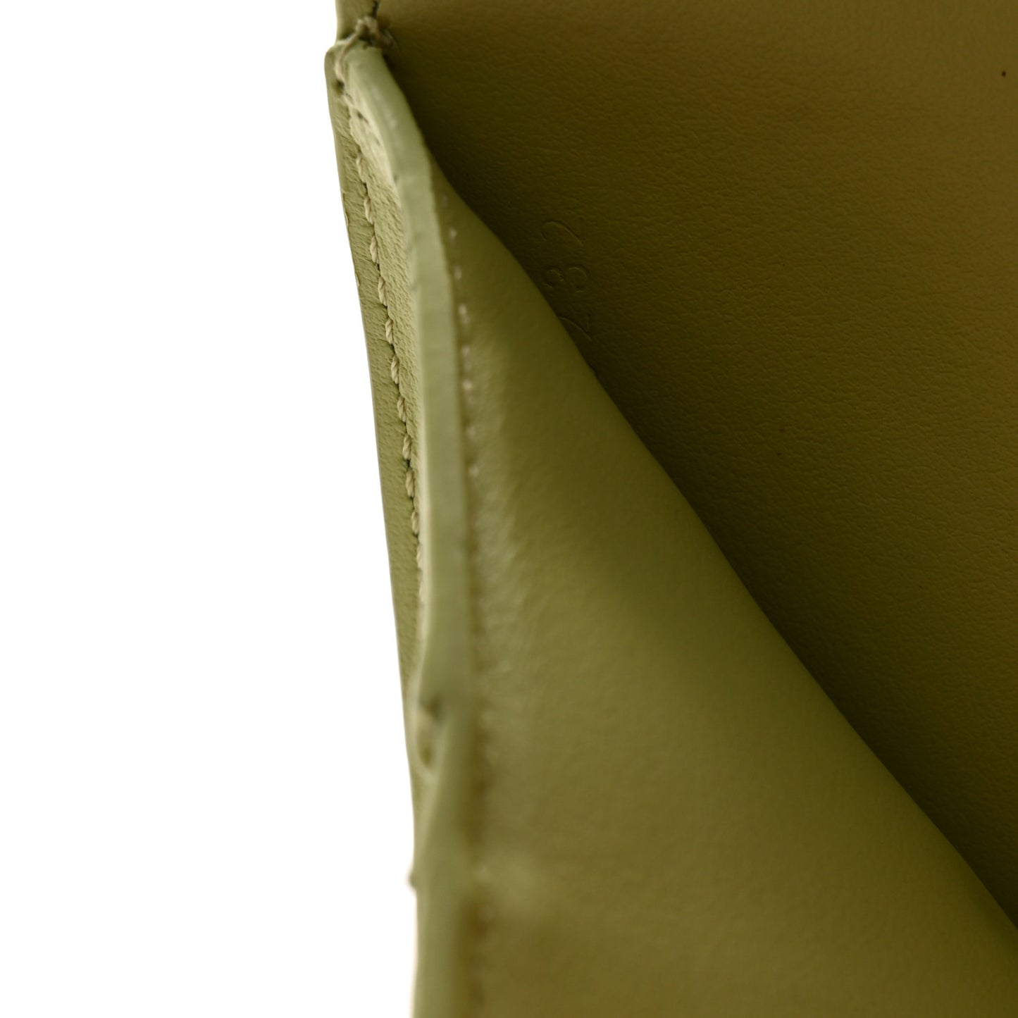 Shiny Calfskin Small Triomphe Wallet Light Jade