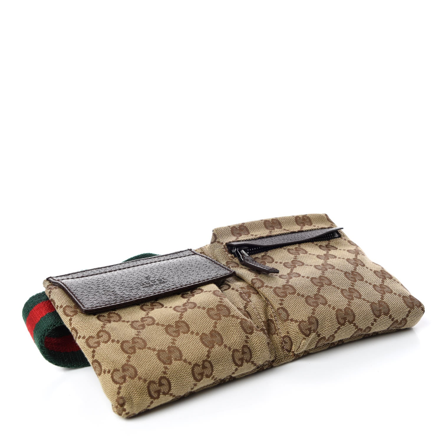 Gucci Monogram Web Belt Bag Dark Brown 4 of 10