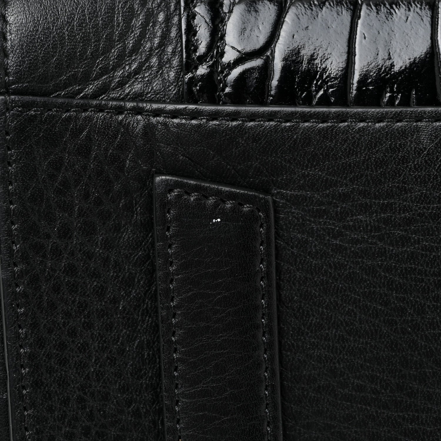 Givenchy Calfskin Crocodile Embossed Medium Antigona Black 11 of 13